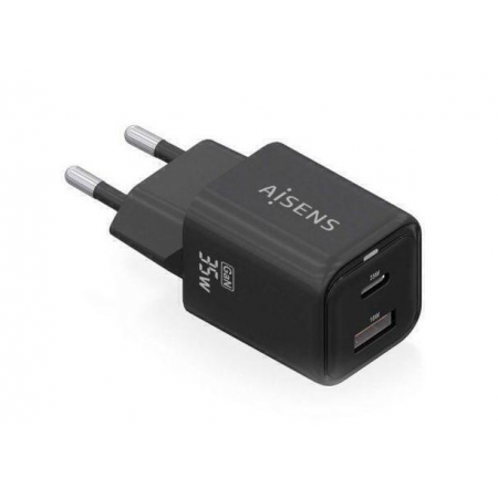 Carregador de Parede Aisens 35W (1x USB-A, 1x USB-C) QC 3.0 - Preto